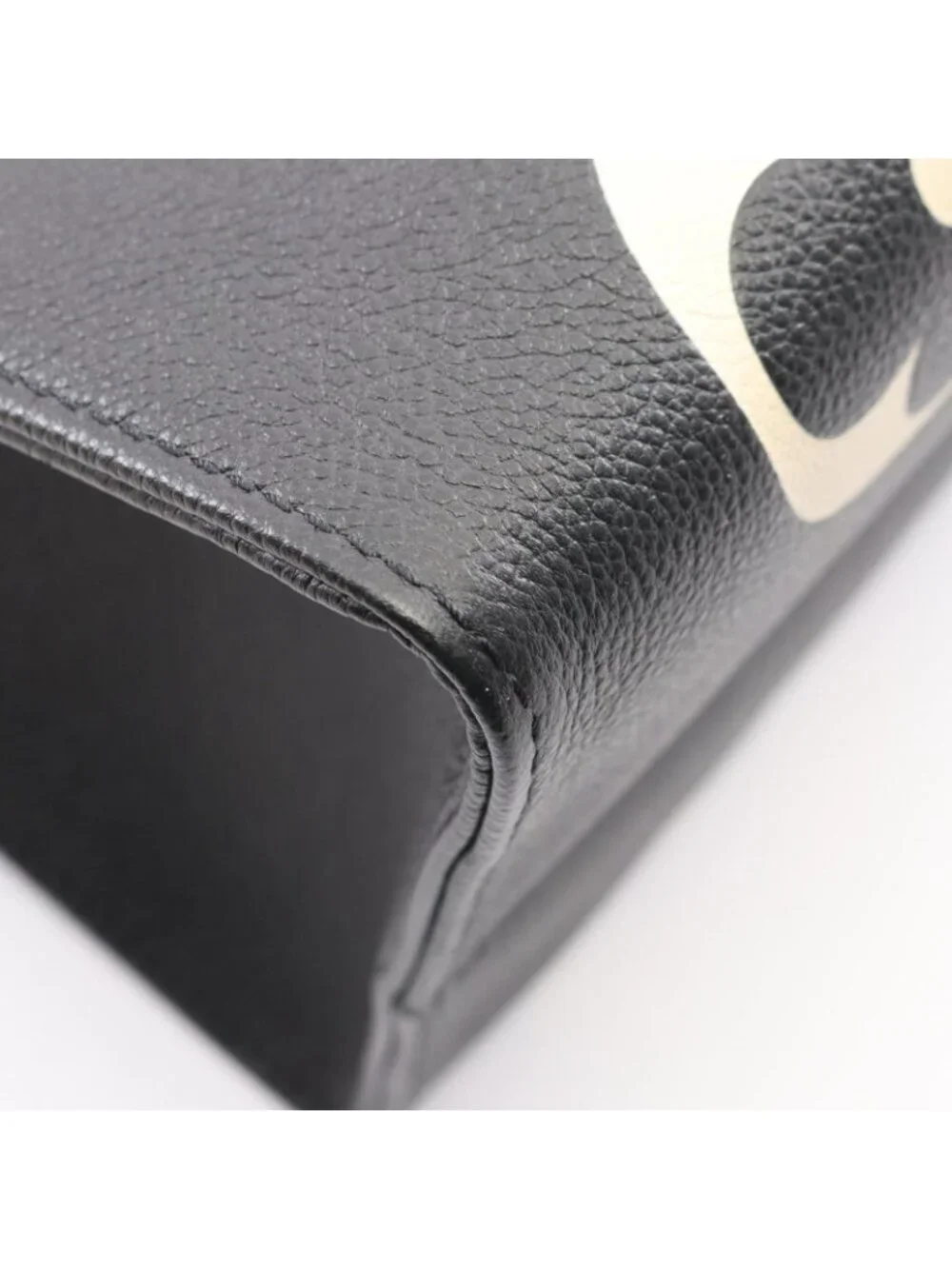 Louis Vuitton Tote On The Go GM Bicolor 2-Way Black Beige Leather